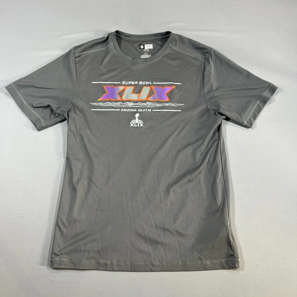 Nike T Shirt Mens Large Gray Tx3 Cool Super Bowl XLIX Arizona NFL Team Apparel